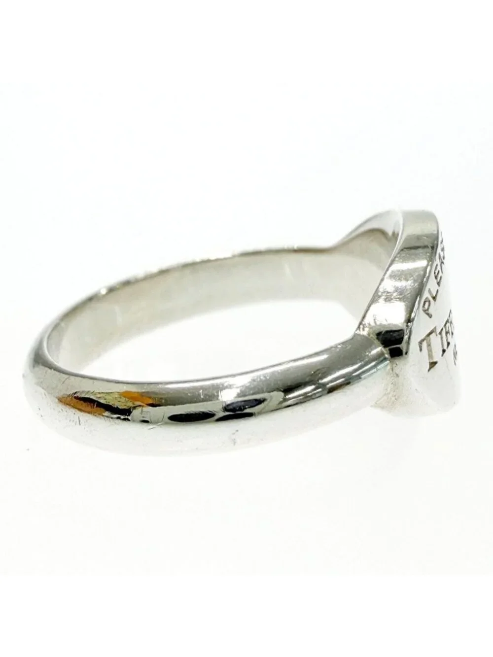 Tiffany & Co Silver Return to Tiffany Oval Tags Ring